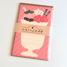 Lade das Bild in den Galerie-Viewer, Mini letter set "Strawberry letter" (Strawberry parfait)