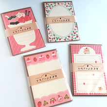 Lade das Bild in den Galerie-Viewer, Mini letter set "Strawberry letter" (Strawberry parfait)