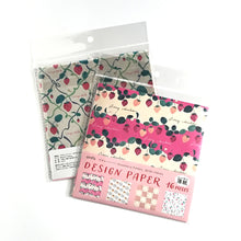 Charger l'image dans la galerie, Slightly transparent Design Paper "Strawberry Pattern" Origami