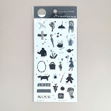 Lade das Bild in den Galerie-Viewer, Miki Tamura washi tape sticker "Monochrome"