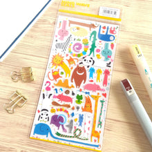 Load image into Gallery viewer, Japanese sticker,Yuru Animal sticker2 for Journal,planner,scrapbooking(mind wave)