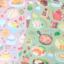 Load image into Gallery viewer, Sticker selection Cat coffee shop sticker (A dessert/B light meal)
