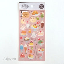 Load image into Gallery viewer, Sticker selection Cat coffee shop sticker (A dessert/B light meal)