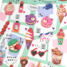 Carica l'immagine nel visualizzatore di Gallery, Kimagure OSAMPO SEAL Japanese culture sticker G,H,I