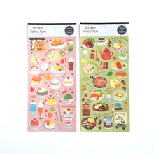 Load image into Gallery viewer, Sticker selection Cat coffee shop sticker (A dessert/B light meal)