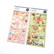 Load image into Gallery viewer, Sticker selection Cat coffee shop sticker (A dessert/B light meal)