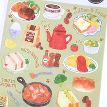 Load image into Gallery viewer, Sticker selection Cat coffee shop sticker (A dessert/B light meal)
