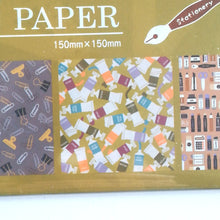 Load image into Gallery viewer, Design Paper "Stationery" origami, Chiyogami