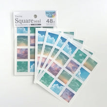Charger l'image dans la galerie, Tracing Square sticker "Sky Color"
