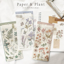 Charger l'image dans la galerie, Paper & Plant Sticker "pink" (Set of 2 sheets) from Japan<mind wave>