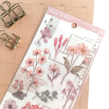 Charger l'image dans la galerie, Paper & Plant Sticker "pink" (Set of 2 sheets) from Japan<mind wave>