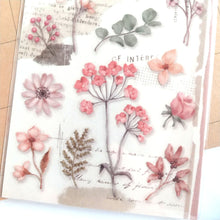 Charger l'image dans la galerie, Paper & Plant Sticker "pink" (Set of 2 sheets) from Japan<mind wave>