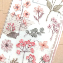 Charger l'image dans la galerie, Paper & Plant Sticker "pink" (Set of 2 sheets) from Japan<mind wave>