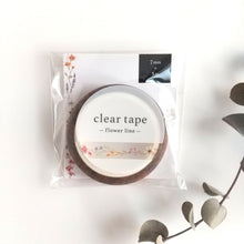 Charger l'image dans la galerie, Clear Mat tape -flower line/leaf line-