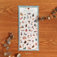 Charger l'image dans la galerie, New Design! Cozy sticker "RELAX/STAR/SWEETS" masking sticker from Japan<mind wave>