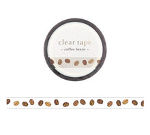 Charger l'image dans la galerie, Clear Mat tape gold foil -coffee beans-