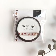 Charger l'image dans la galerie, Clear Mat tape gold foil -coffee beans-