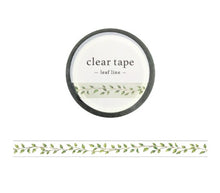 Charger l'image dans la galerie, Clear Mat tape -flower line/leaf line-