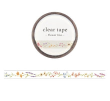 Charger l'image dans la galerie, Clear Mat tape -flower line/leaf line-