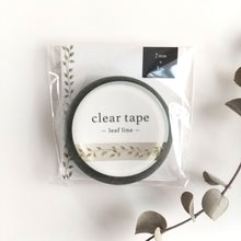 Charger l'image dans la galerie, Clear Mat tape -flower line/leaf line-