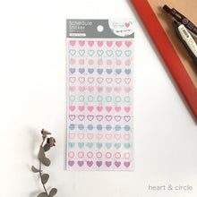 Load image into Gallery viewer, Schedule Sticker "Heart and circle/Flower and circle" from Japan<GAIA>