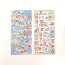 Load image into Gallery viewer, 2023 Rilakkuma sticker "Sunlight through the trees Camping"(Green) <San-X>