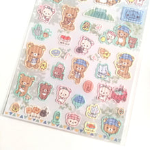 Load image into Gallery viewer, 2023 Rilakkuma sticker "Sunlight through the trees Camping"(Green) <San-X>