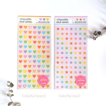 Lade das Bild in den Galerie-Viewer, chocotto seal "Colorful" mini sticker from Japan<GAIA>