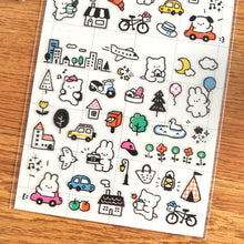 Charger l'image dans la galerie, Schedule Sticker Puchi Puchi Life "Go out/Home" from Japan<GAIA>