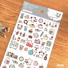 Charger l'image dans la galerie, Schedule Sticker Puchi Puchi Life "Go out/Home" from Japan<GAIA>
