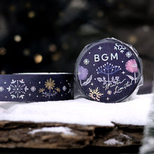 Charger l&#39;image dans la galerie, Winter limited edition washi tape &quot;Floral pattern&quot; By BGM masking tape
