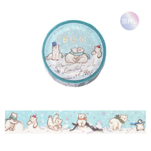 Charger l&#39;image dans la galerie, Winter limited edition washi tape &quot;Bear&quot; By BGM masking tape
