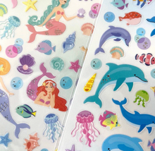 Charger l&#39;image dans la galerie, Sticker Selection &quot;mermaid/dolphin&quot;
