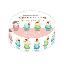 Carica l&#39;immagine nel visualizzatore di Gallery, Okashinadobutsukobo washi tape -Cream soda-
