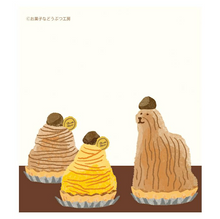 Carica l&#39;immagine nel visualizzatore di Gallery, &quot;Okashinadobutsukobo&quot; Memopad -sweets-
