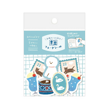 Carica l&#39;immagine nel visualizzatore di Gallery, Washi Flake sticker &quot;Watashibiyori&quot; (Aoiro)Blue
