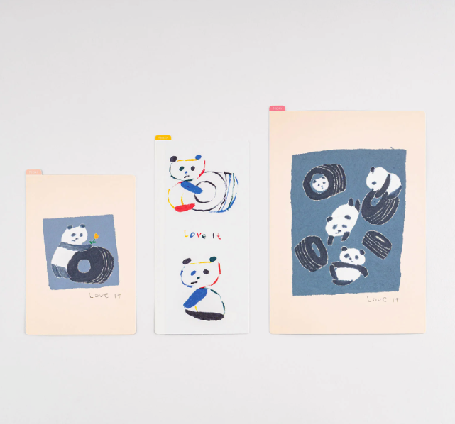 Pre-order Hobonichi Pencil board Love it Love it Panda[Original/Weeks/Cousin]