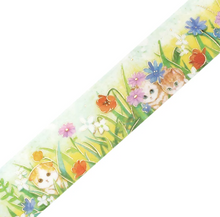 Lade das Bild in den Galerie-Viewer, Gold foil washi tape &quot;Flowers and Cats・Late Afternoon Kitty&quot; by BGM
