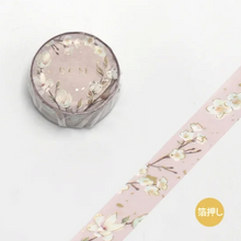 Lade das Bild in den Galerie-Viewer, Gold foil washi tape &quot;Garden Brown&quot; By BGM
