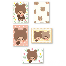 Carica l&#39;immagine nel visualizzatore di Gallery, Deco Seal- Monchhichi/Bear- sheet sticker by Frukawashiko
