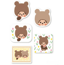 Carica l&#39;immagine nel visualizzatore di Gallery, Washi Flake Seal -monchhichi- by Furukawashiko
