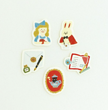 Carica l&#39;immagine nel visualizzatore di Gallery, Washi Flake Seal &quot;文具女子博/Cafe Furukawa・Tea party&quot; by Furukawashiko
