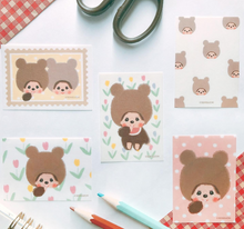 Carica l&#39;immagine nel visualizzatore di Gallery, Deco Seal- Monchhichi/Bear- sheet sticker by Frukawashiko
