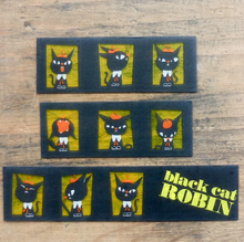 Charger l&#39;image dans la galerie, Clear tape &quot;Black Cat Robin&quot; -Hundred faces-
