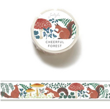 Carica l&#39;immagine nel visualizzatore di Gallery, CHEERFUL FOREST masking tape&quot;Risu(squirrel)&quot; washi tape from Japan by Sotlight
