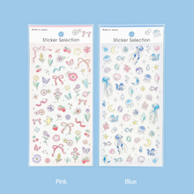 Load image into Gallery viewer, Sticker selection &quot;Shiny Silver&quot; -Pink/ Blue- from Japan by GAIA
