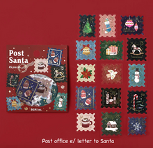 Lade das Bild in den Galerie-Viewer, Flake Seal Christmas Limited &quot;Cafe A la Mode Santa/Post office letter to Santa&quot; by BGM flake sticker
