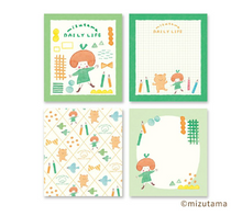 Carica l&#39;immagine nel visualizzatore di Gallery, mizutama daily life memo pads by Furukawashiko
