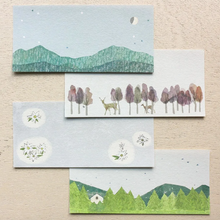 Carica l&#39;immagine nel visualizzatore di Gallery, Yuko Omori -YAMA(Mountain)- Ippitsusen (mini letter paper)  by cozyca products hyougensha from Japan
