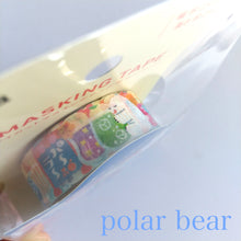 Charger l&#39;image dans la galerie, Die Cut Wahsi tape &quot;Summer food&quot; polar bear/penguin
